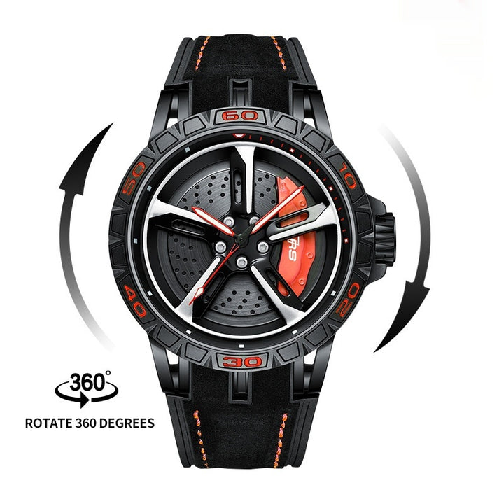 Reloj de hombres Matrícula Hollow tridimensional