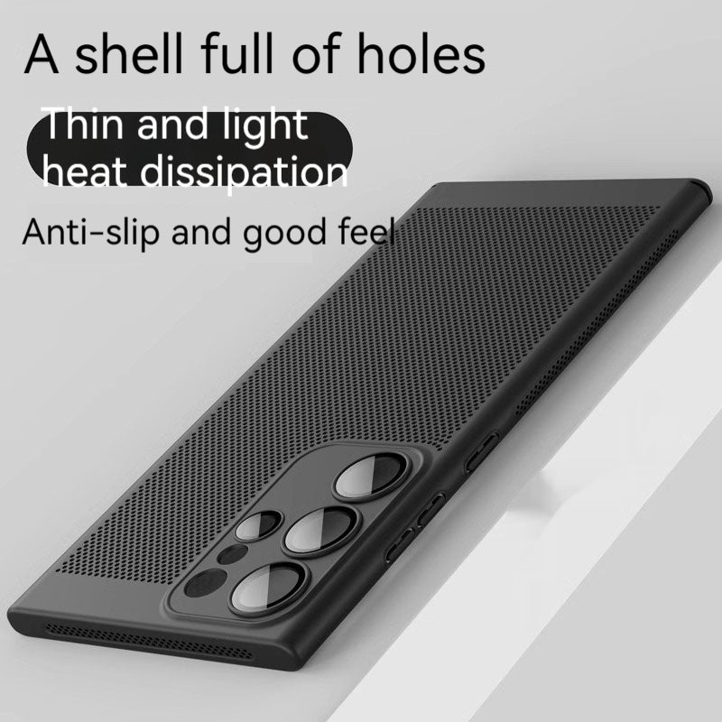 Honeycomb топлина разсейване анти-падащ силиконов калъф за мобилен телефон
