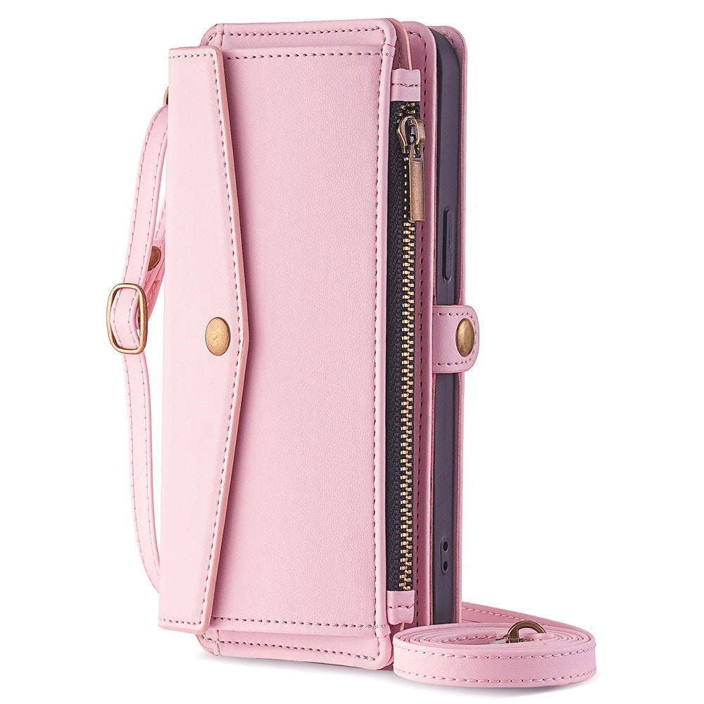 Anti-Fall-Crossbody-Schutz Ledertasche