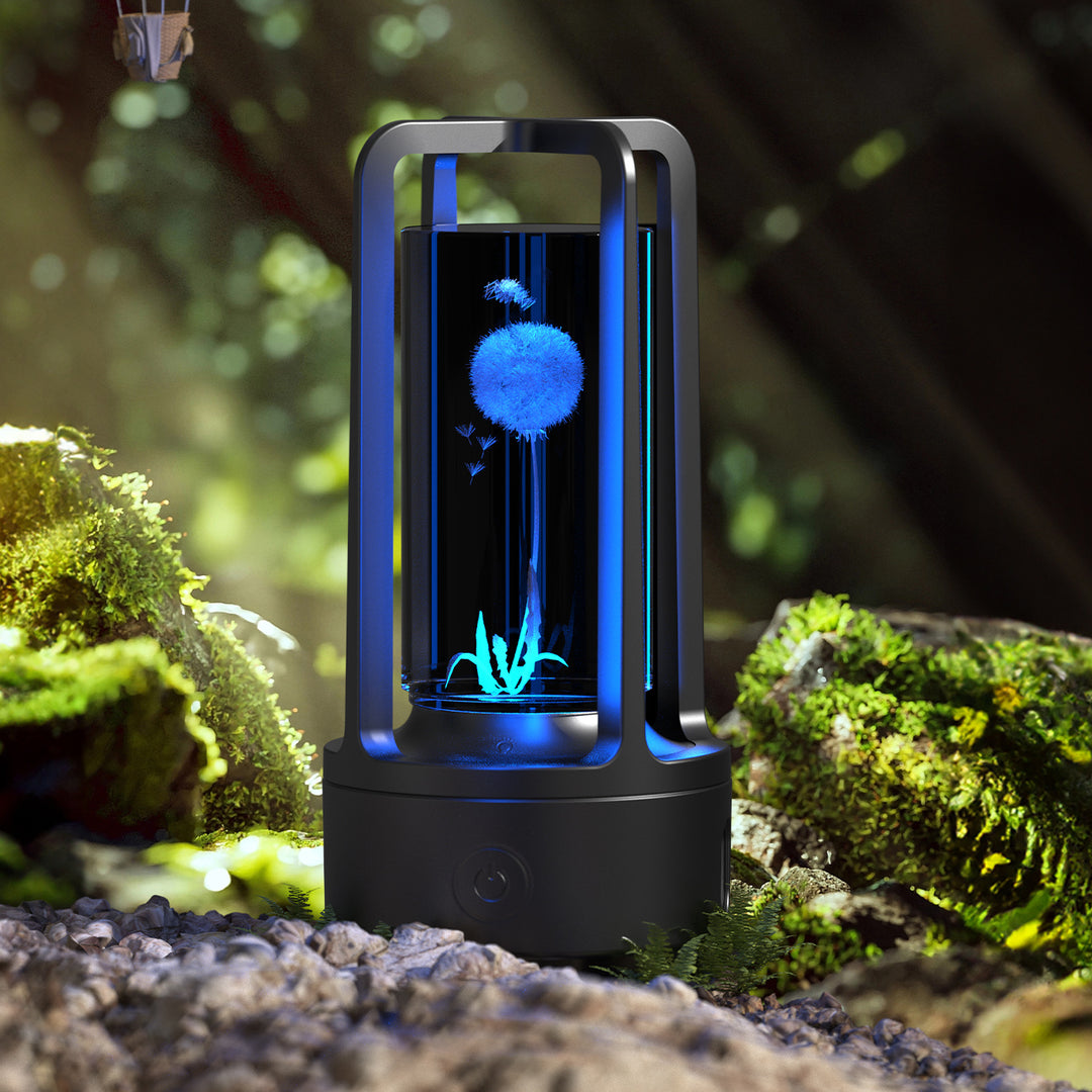 Creative 2 en 1 Lámpara de cristal acrílico de audio y altavoz Bluetooth Valentine Day Gift Touch Night Lámpara