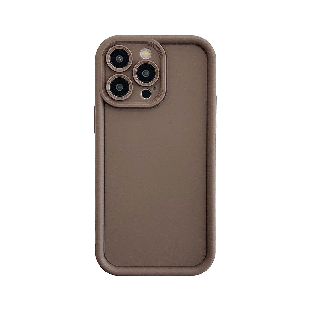 Solide kleur All-inclusive Silicone Phone Case