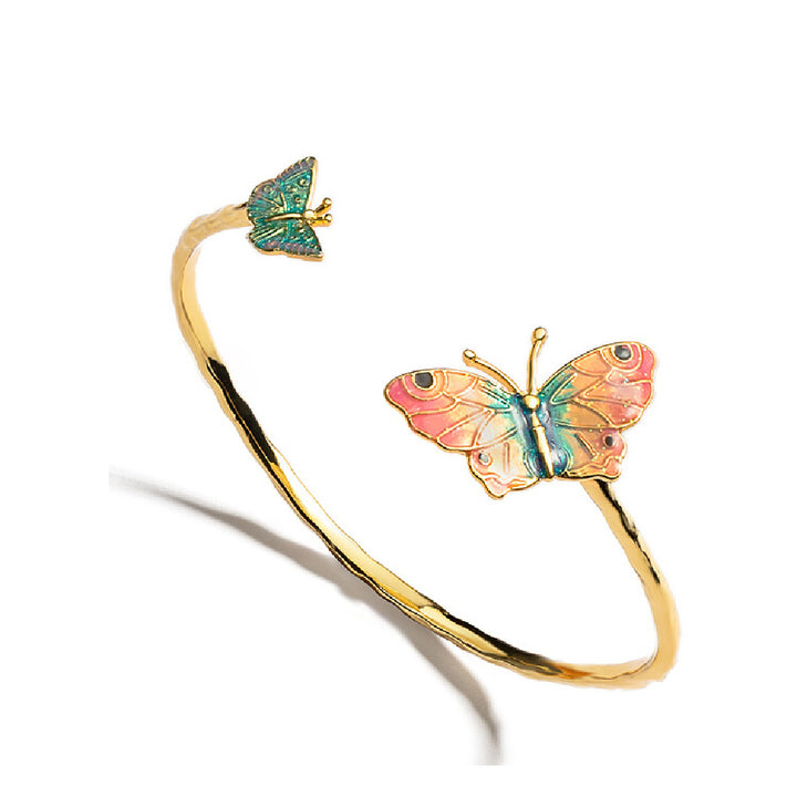 Drop Oil Color Emamel Special Design Special Brățară Fashion Butterfly Fashion Butterfly