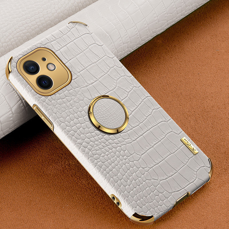 Pattern Phone Case Plating 6D Leather