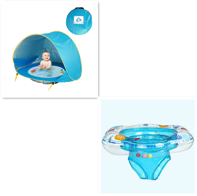 Carpa de playa de bebé piscina portátil de sombra protección ultravioleta para el sol para juguetes para niños al aire libre piscina para niños juguetes de la tienda de la casa