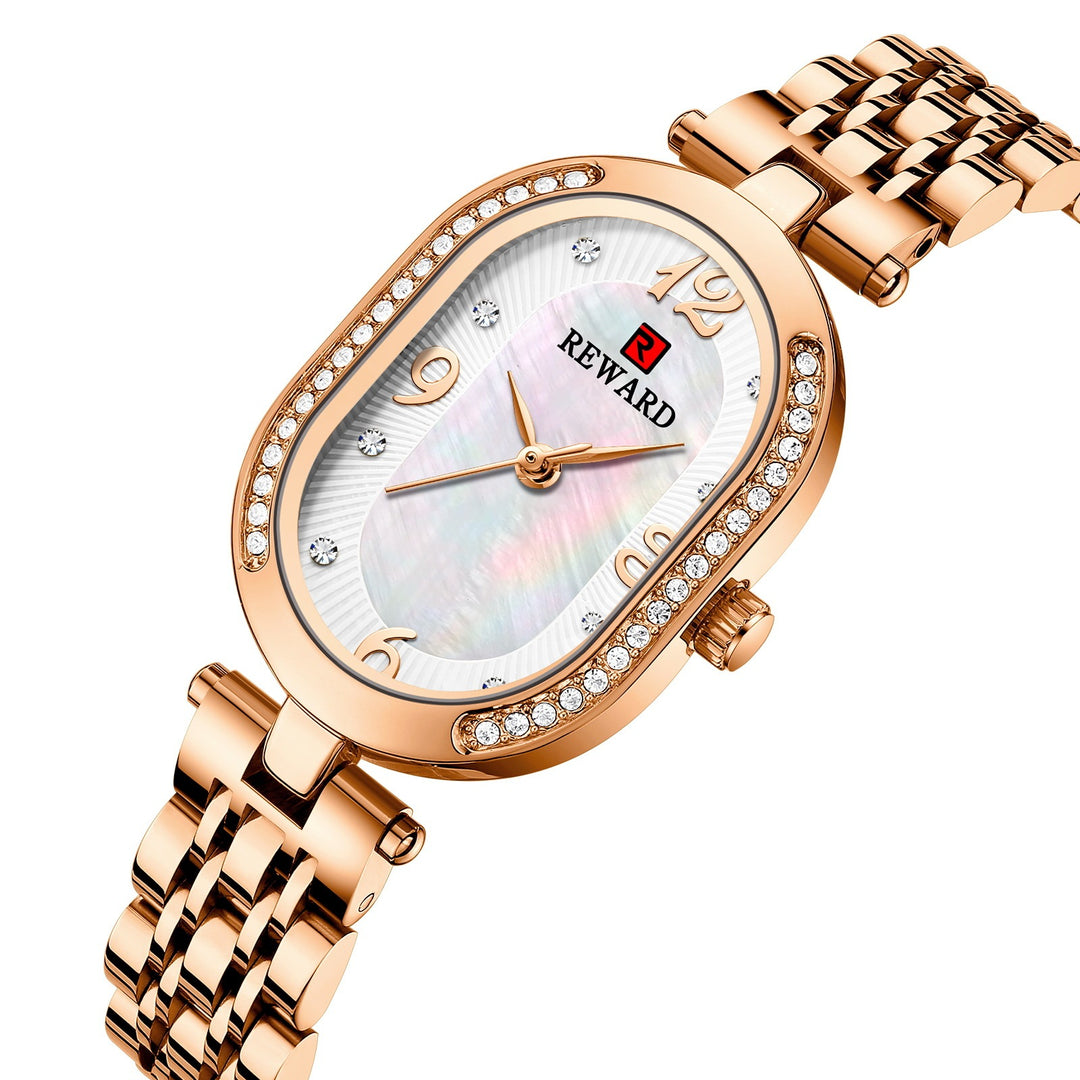 Elegante dame horloge met diamanten