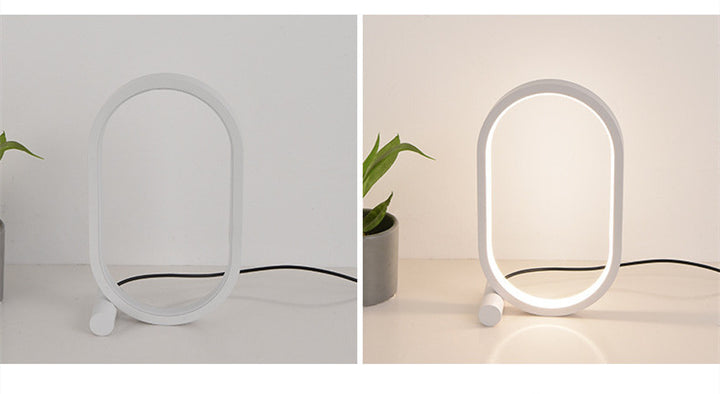 Lampe plug-in usb lampe ovale en acrylique