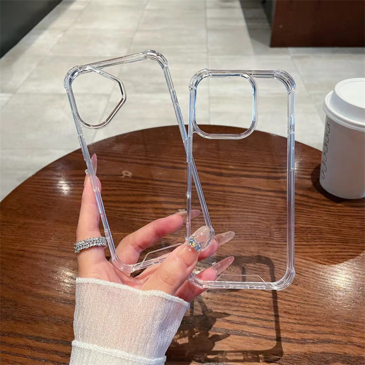 Simple And Transparent Acrylic Anti Drop Phone Case