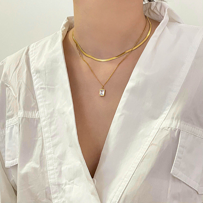 Women's Double-layer Twin Necklace
