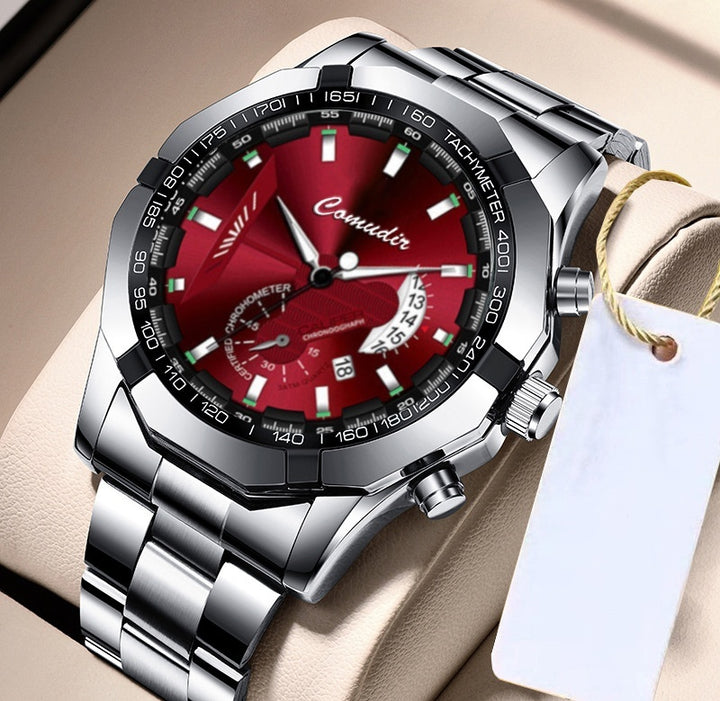 Automatic Movement Watch Men's Calendar Waterproof Luminous Non-mechanical Watch Large Dial