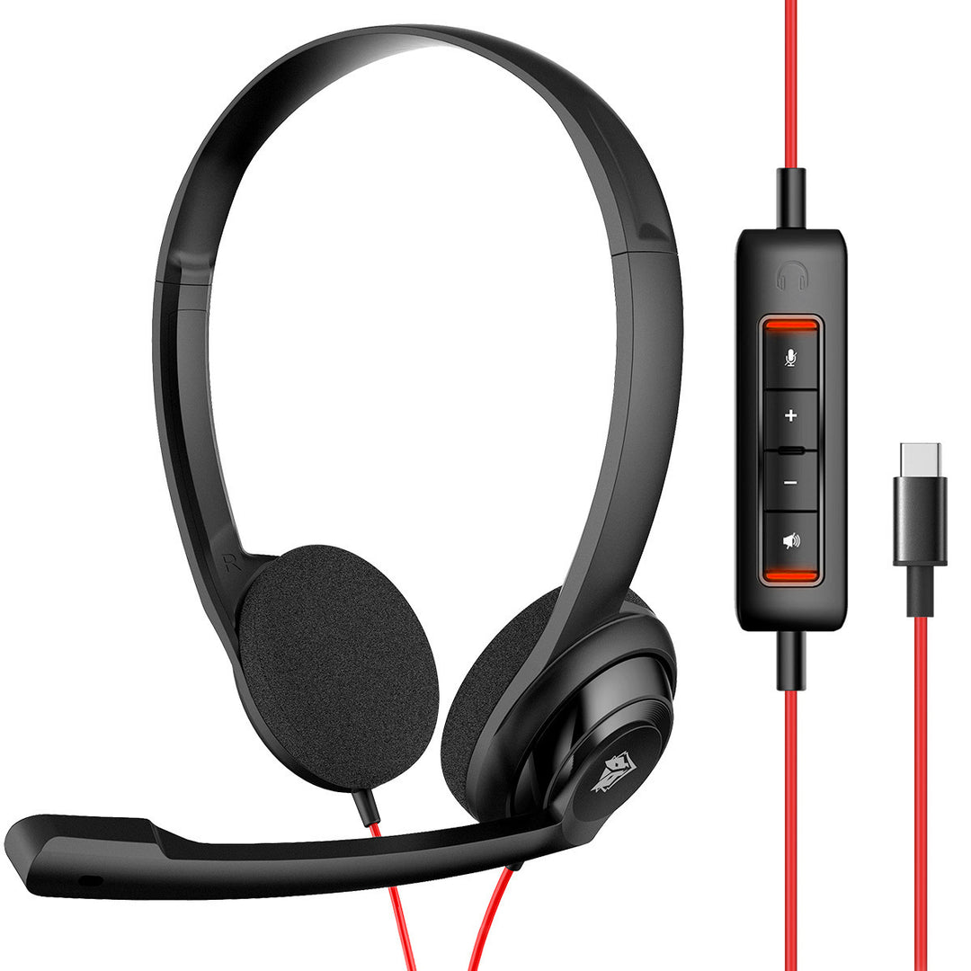 NUBWO HW02 Bilaterale lichtgewicht kabeltelefoon headset