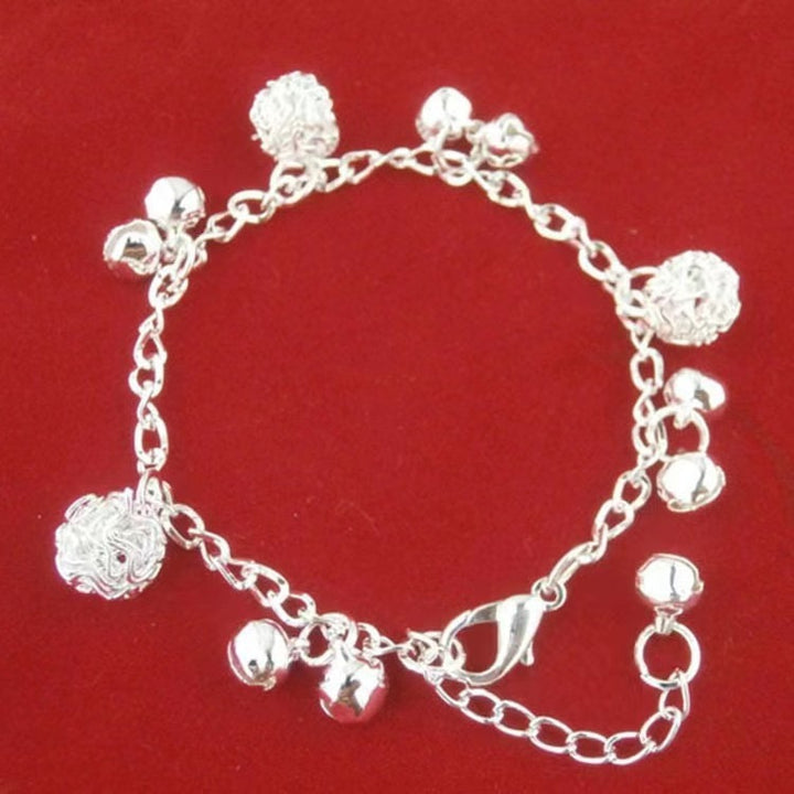 Ethnic Bell Alloy Ball Bracelet