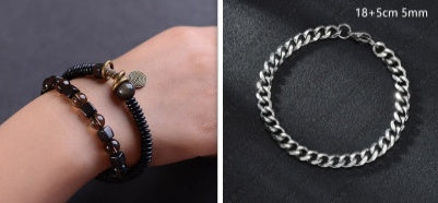 Couples Bijoux rétro pour les hommes et les femmes Bracelet ethnique