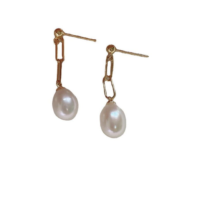 S925 Orecchini freschi e carini perla in argento sterling