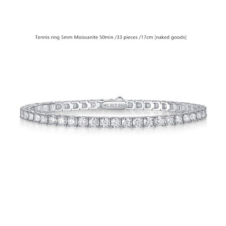 Bracelet de tennis Moisanite Silver D Color D pour femmes