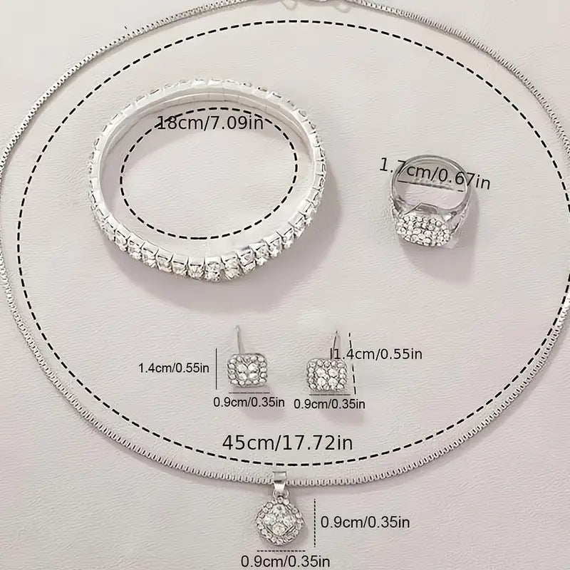 Diamond Diamond Fashion Roman Quartz Urmărește set din cinci piese