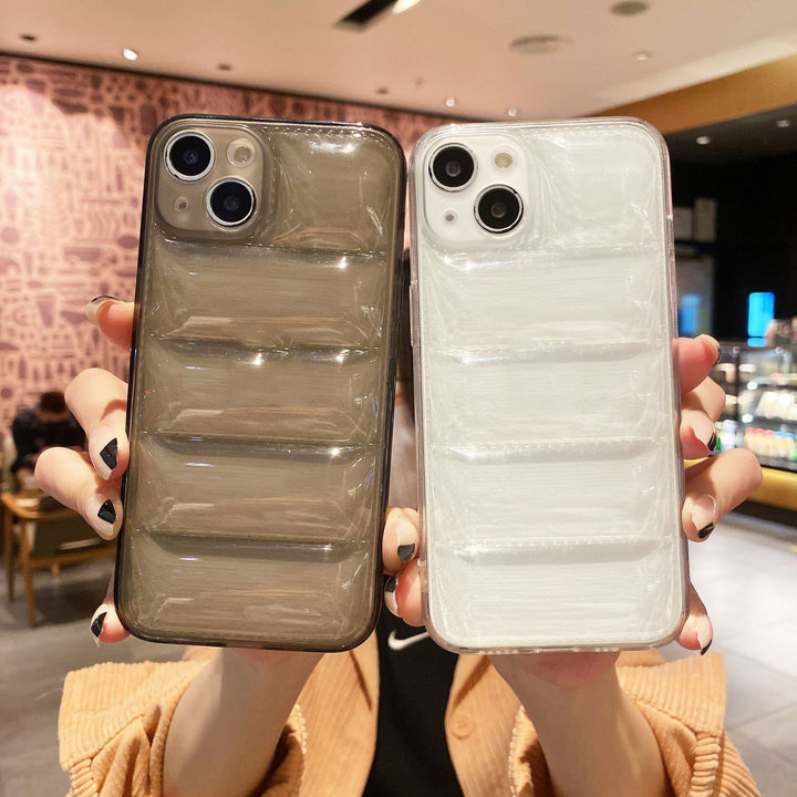 Solid Color Transparent Mobile Phone Air Cushion Down Jacket