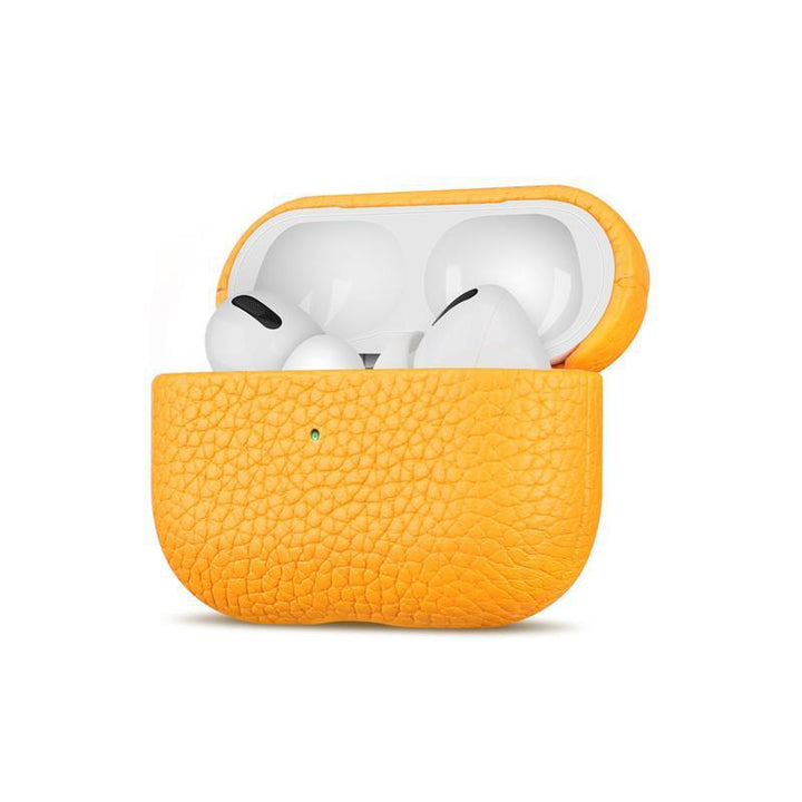 Cover de proteção de couro genuíno, concha de fone de ouvido universal