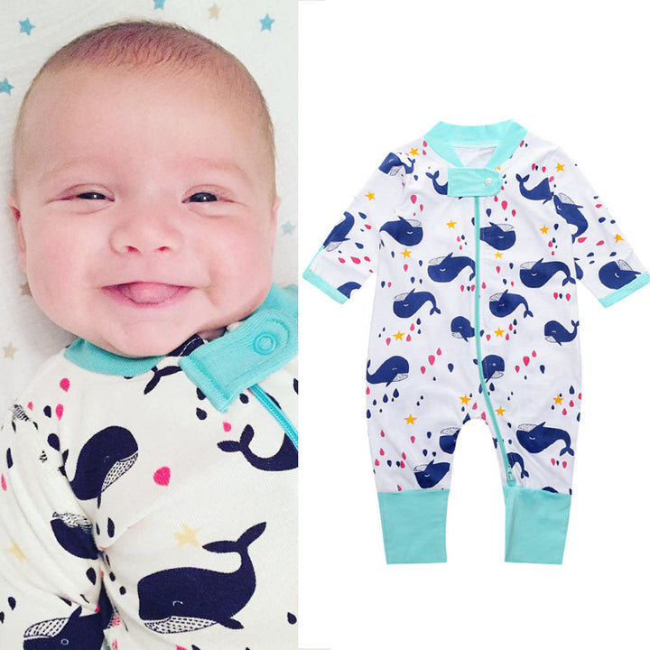 Ein Bambusblatt -Baumwoll -Baby -Uniformkleidung für Säuglinge und Neugeborenenkletterkleidung
