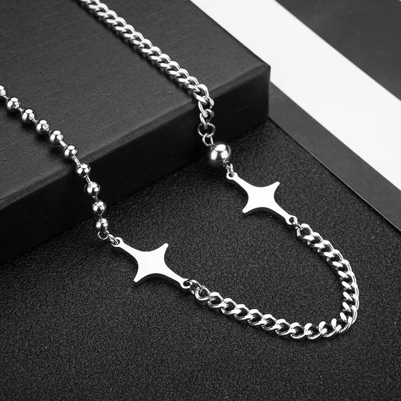 Unisex stijl trend titanium stalen hanger ketting