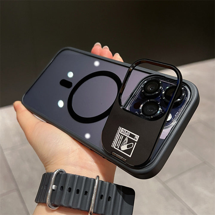 Invisible Multi-Dimensional Holder Case Magnetic Suction With Lens Film