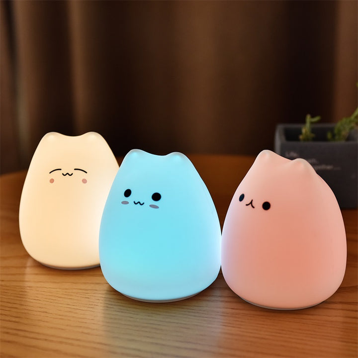 Silicone Touch Sensor LED Night Light voor kinderen Baby Kids