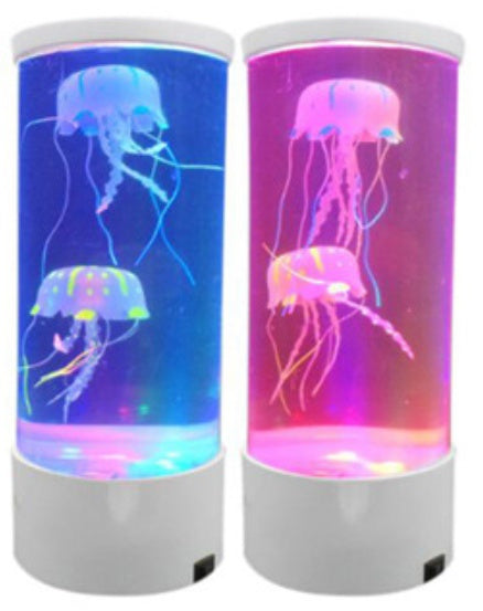 LED medúza akvárium lámpa éjszakai fény USB