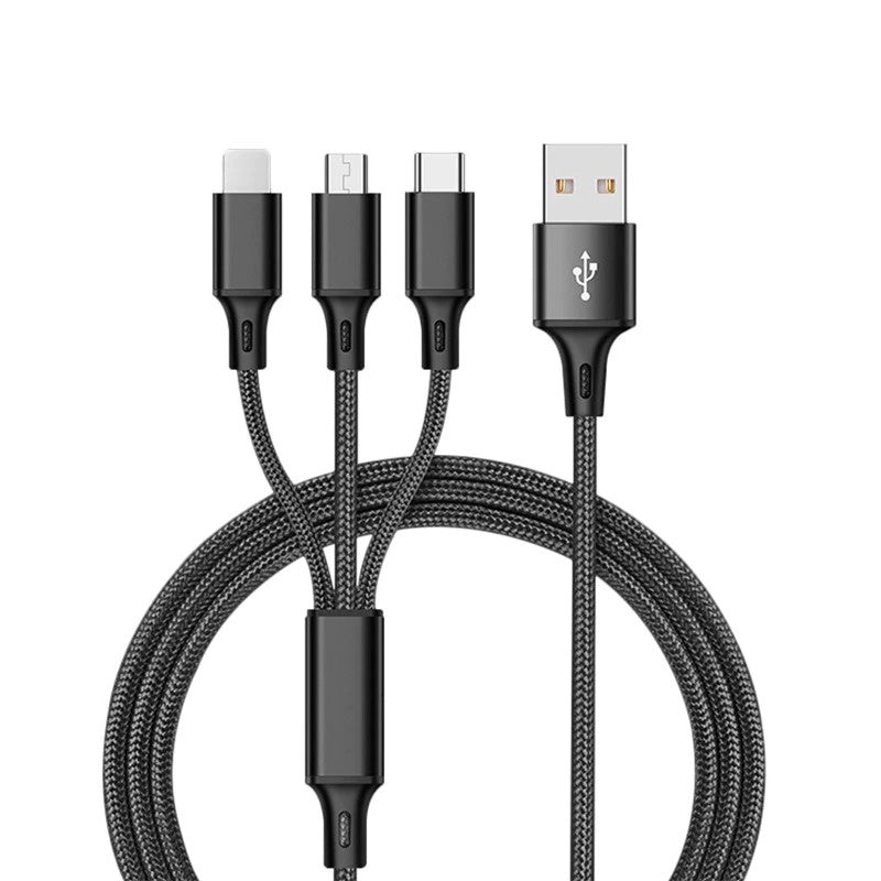 3 în 1 cablu USB pentru „iPhone XS Max XR X 8 7 Încărcare Charger Micro USB Cablu pentru Android USB Tipec Tipec Cabluri de telefon mobil