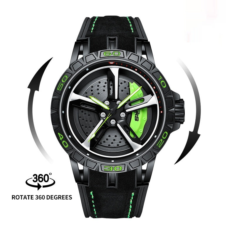 Reloj de hombres Matrícula Hollow tridimensional