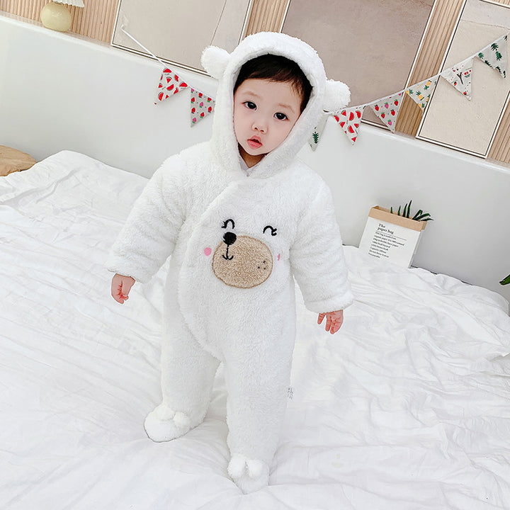 Stagione della tuta addensata per neonati Shu Cotton in velluto salto inverno inverno baby & bambini vestiti di vestiti per bambini