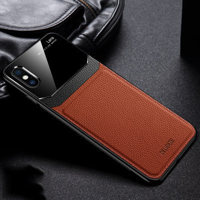 Anti-drop leather phone case