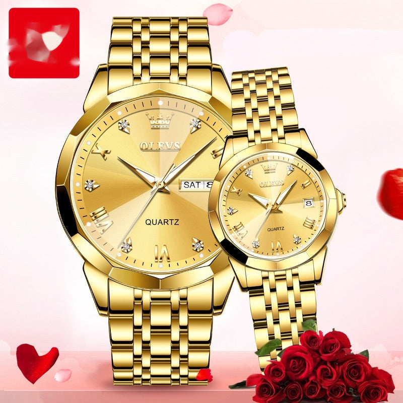 Quartz Regardez Couple cadeau de la Saint-Valentin regarder des hommes