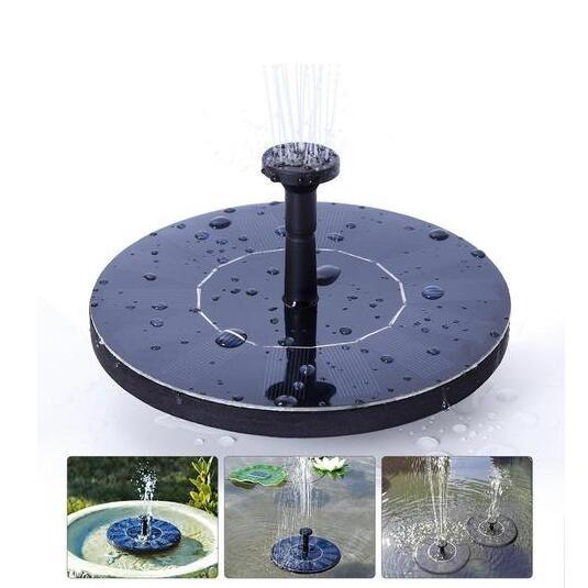 Solar Water Mercury Garden Fountain flotante en miniatura