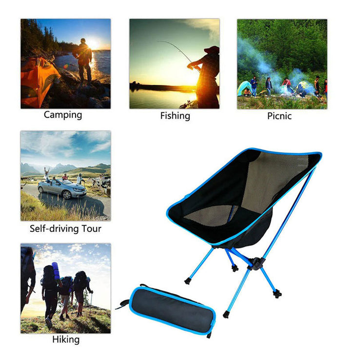 Scaun pliabil cu ultralight superhard scaun de camping în aer liber scaun de camping portabil de plajă pentru scaune de picnic scaun de pescuit scaun