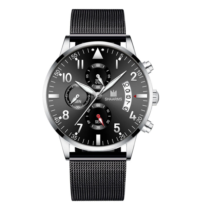 Concept Men's Mesh Strap Calendar Quartz Watch