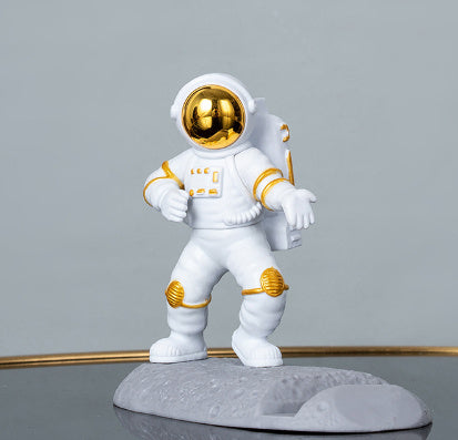Astronot dekorasyon spaceman cep telefonu sahibi tembel aşırı izleme aracı
