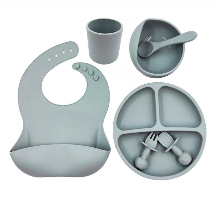 Baby Cume Set Silicone Bib Silicone Cup Spoon