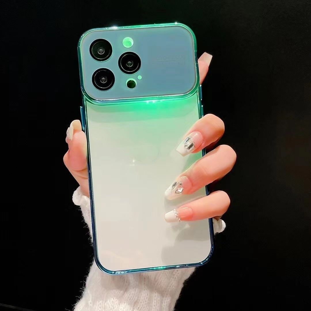 Caja de teléfono con carcasa colorida luminosa alta transparente