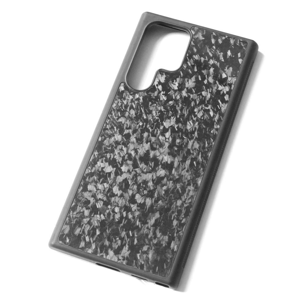 Кованен калъф за телефон с въглеродни влакна силиконов пластир