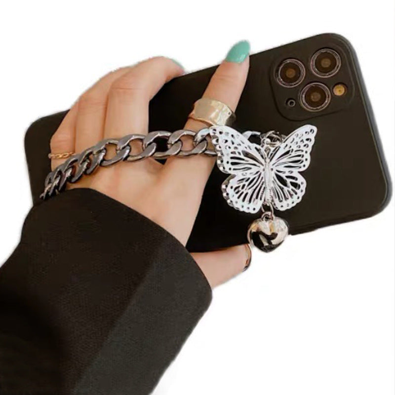 女性のファッションシンプルな蝶のブレスレットシリコン電話ケース