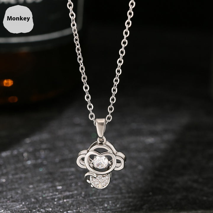 Ins Zodiac Smart Necklace Micro-intarsia