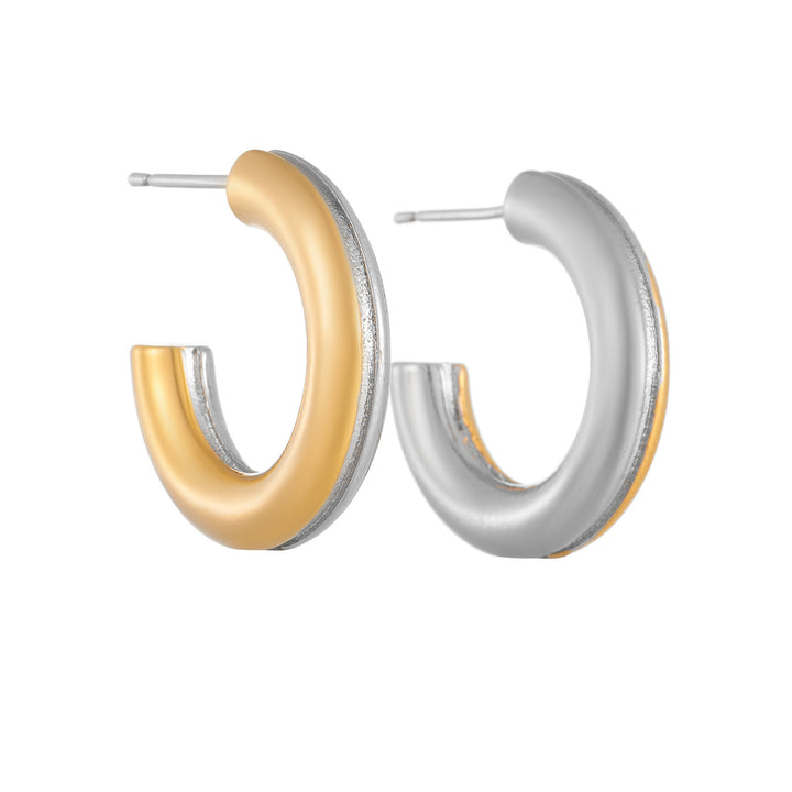 Anillo de oído en forma de C de alto grado oro chapado en cobre