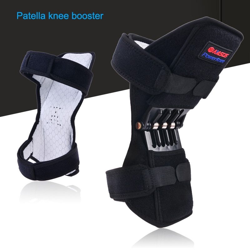 Souppe à genou de haute qualité Patella Booster Spring Knee Souple Support pour l'alpinisme Squat Sports Knee Booster