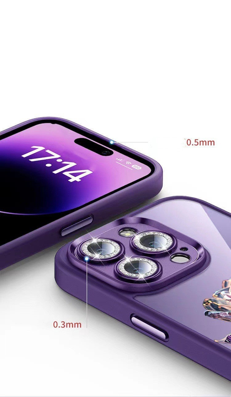 Pacchetto completo Rose Phone Case con film per lenti