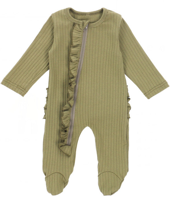 ベビーロンパーズ秋の冬の男の子の女の子長袖ジャンプスーツロンパー幼児の赤ちゃんの固形服