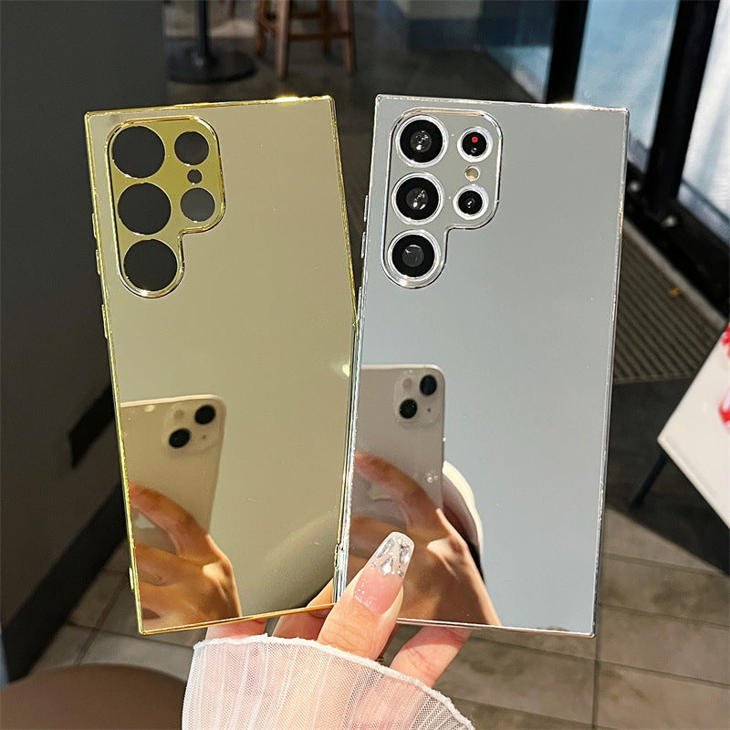 Creative Anti Drop Electroplacado Mirror Mirror Case