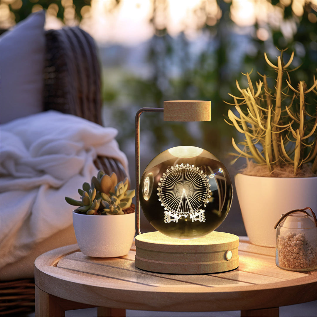 Crystal Ball Cosmic Dinosaur Indoor Night Light USB Power Warm bedlicht Verjaardag Geschenk nachtlampje