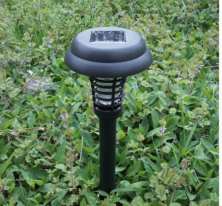 Güneş LED'i şarj edilebilir mosquito anti-mosquito elektronik sinek böcek zapper böcek zararlısı UV tuzağı açık bahçe çim lambası