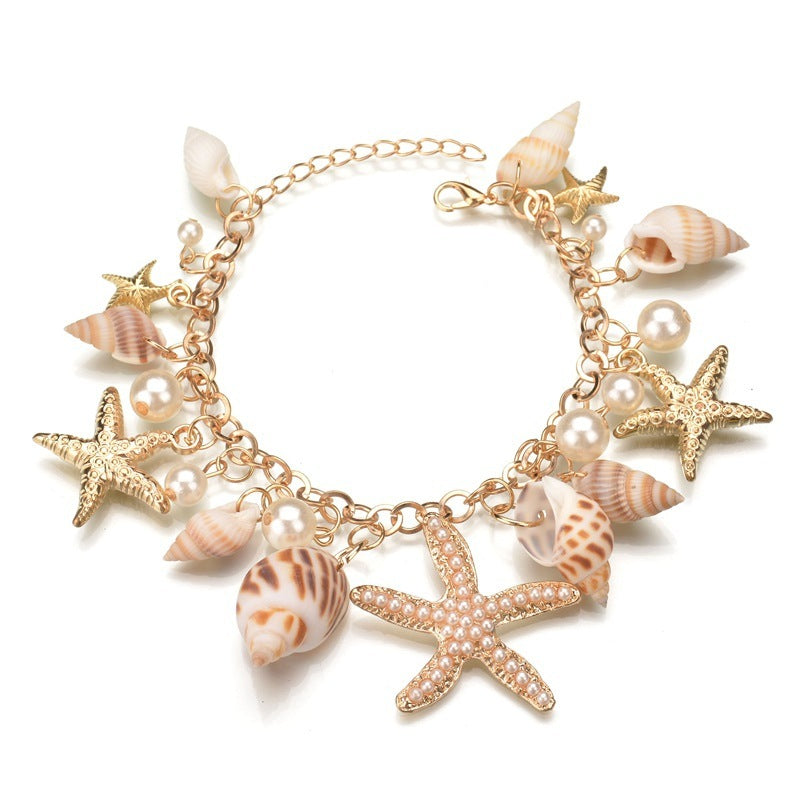 Fashion Tide Ocean Bohemian Sea Star Star Shell Brățară