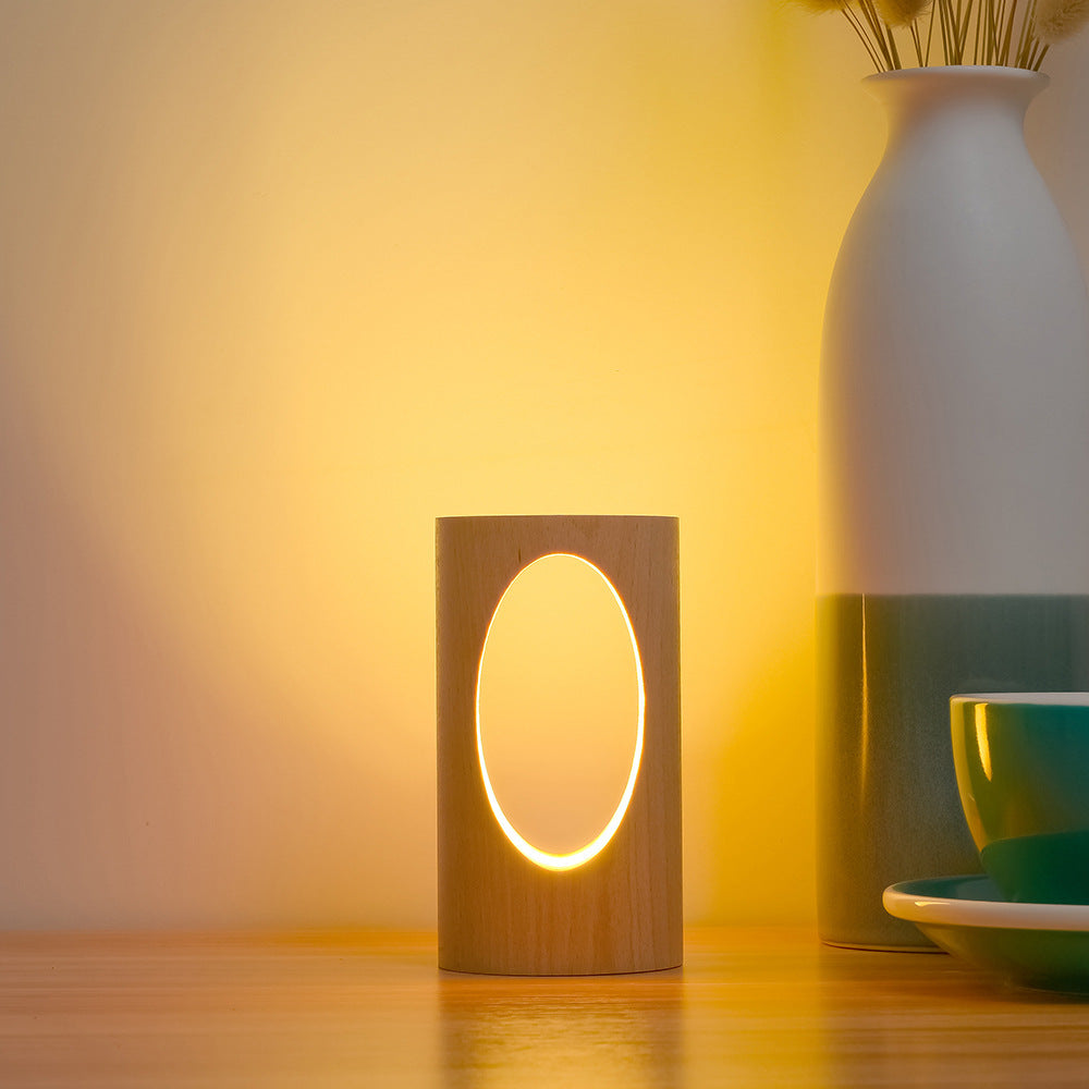 Lampa de citire cu LED din lemn solid