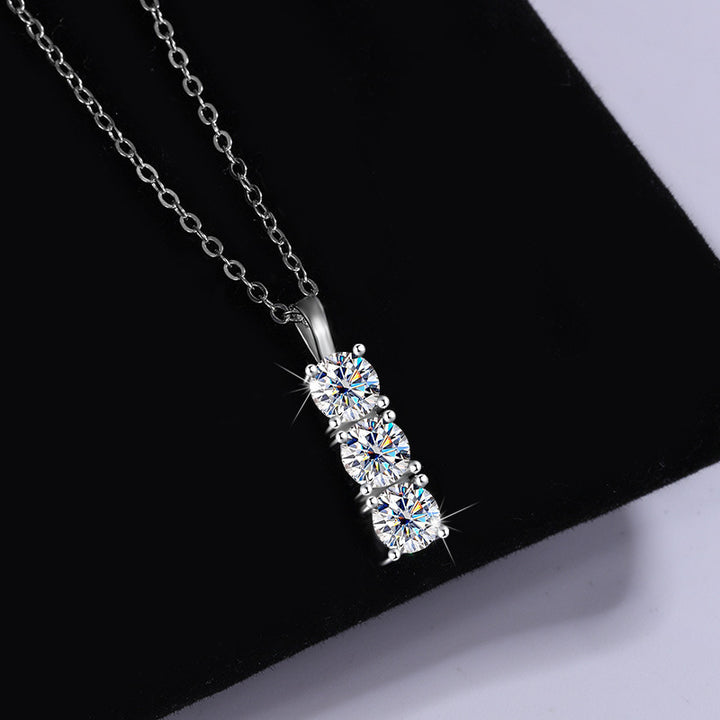 Moissanite Full Diamond Necklace Women's Simple